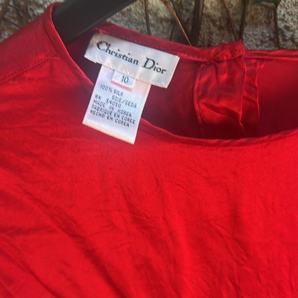 Christian Dior Vintage 100% Silk Top - Picture 4 of 9